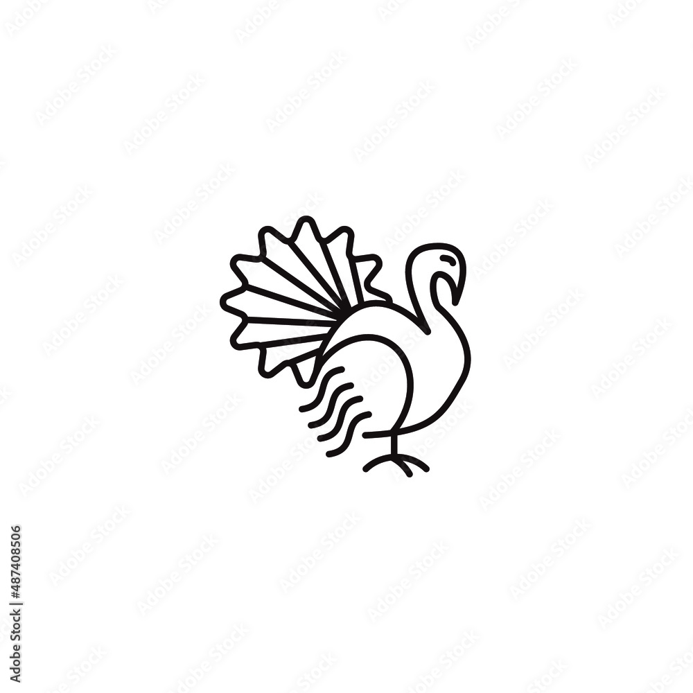 Turkey icons symbol vector elements for infographic web Turkey icons symbol vector elements for infographic web