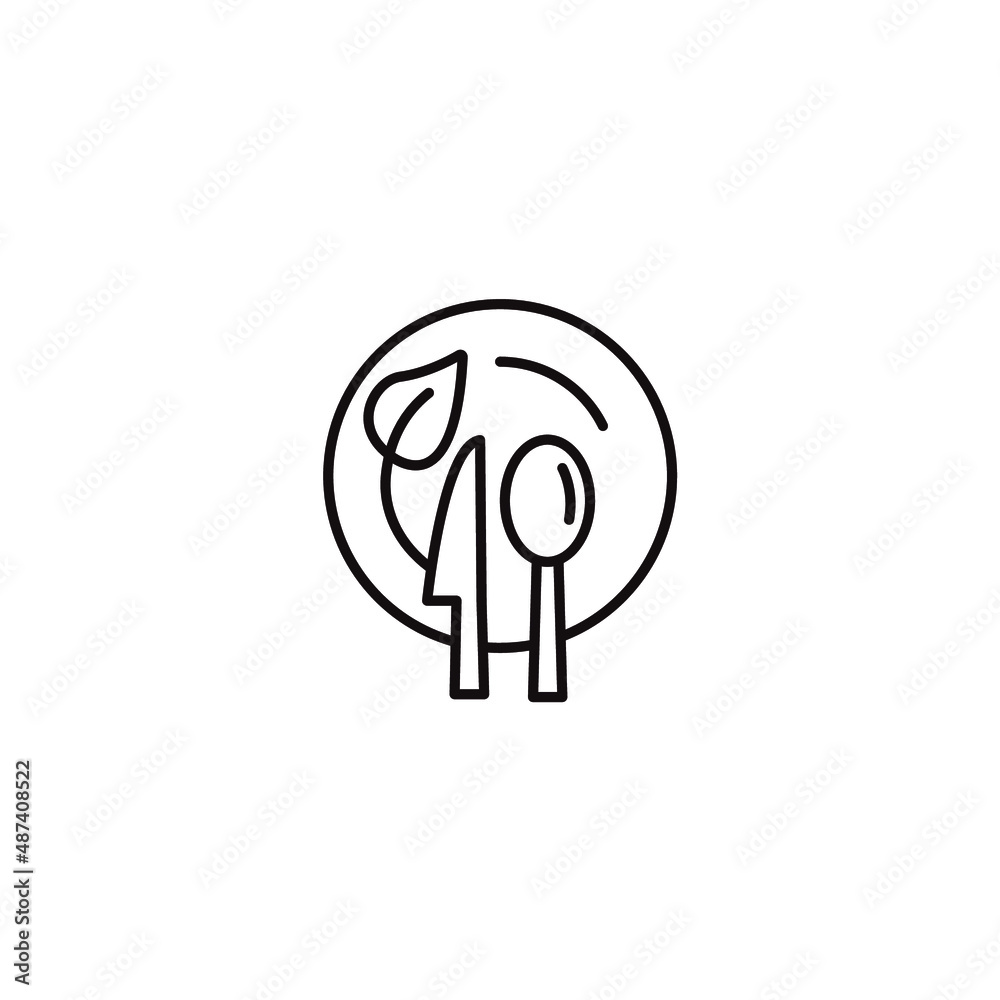 Vegetarian icons symbol vector elements for infographic web Vegetarian icons symbol vector elements for infographic web