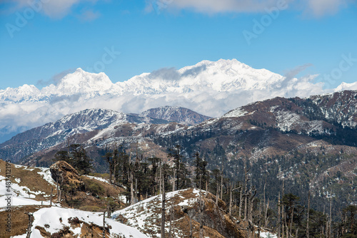 Himalayan mountain landscape - natural outdoor travel background