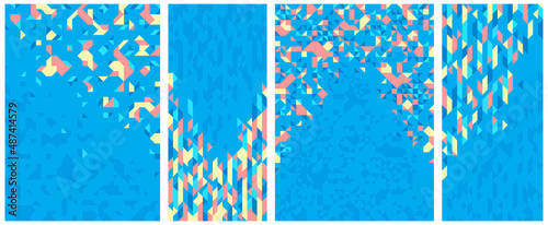 Abstract mosaic vector back...