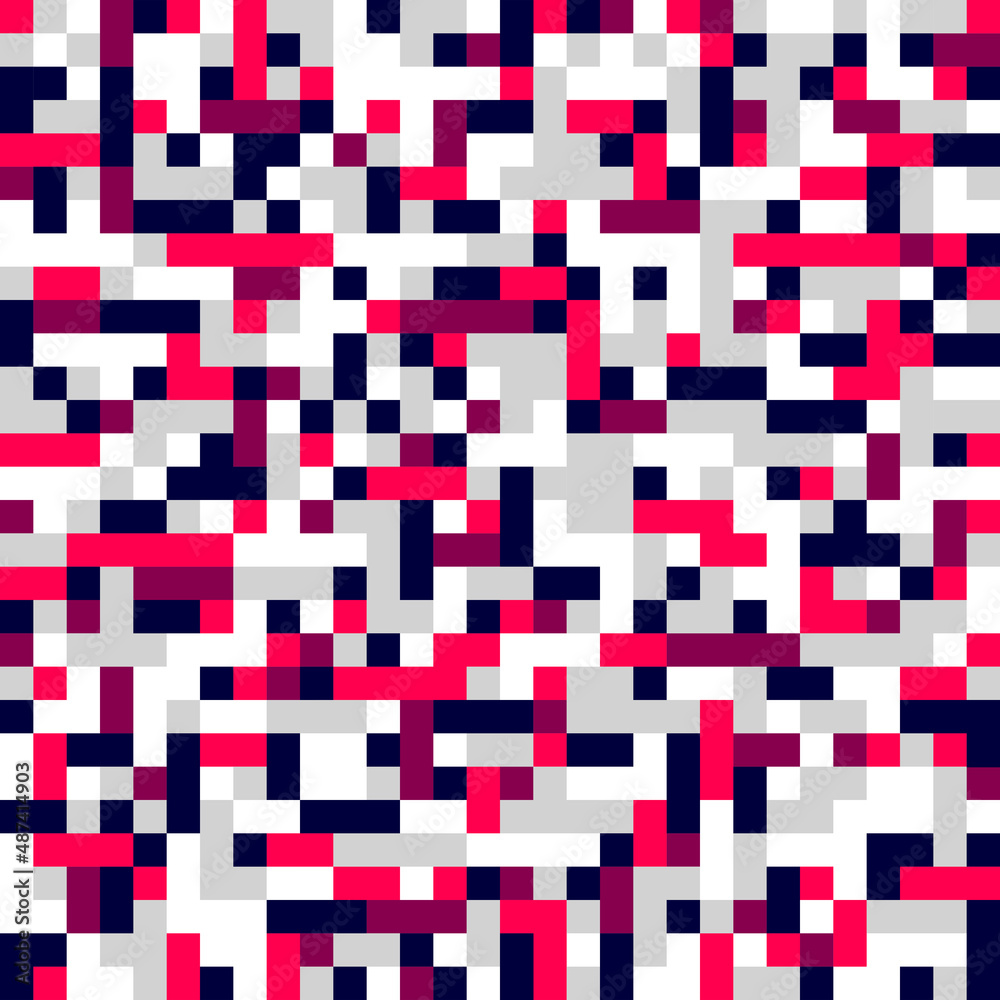 Fototapeta premium Abstract mosaic vector seamless background, tiling geometric pattern for wallpapers, wrapping paper or website backgrounds.