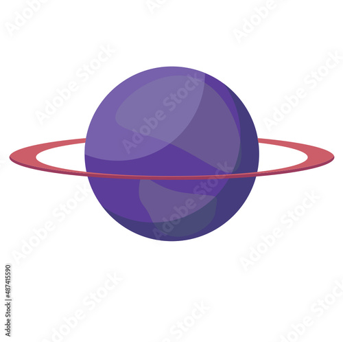 Planeta urano en vector