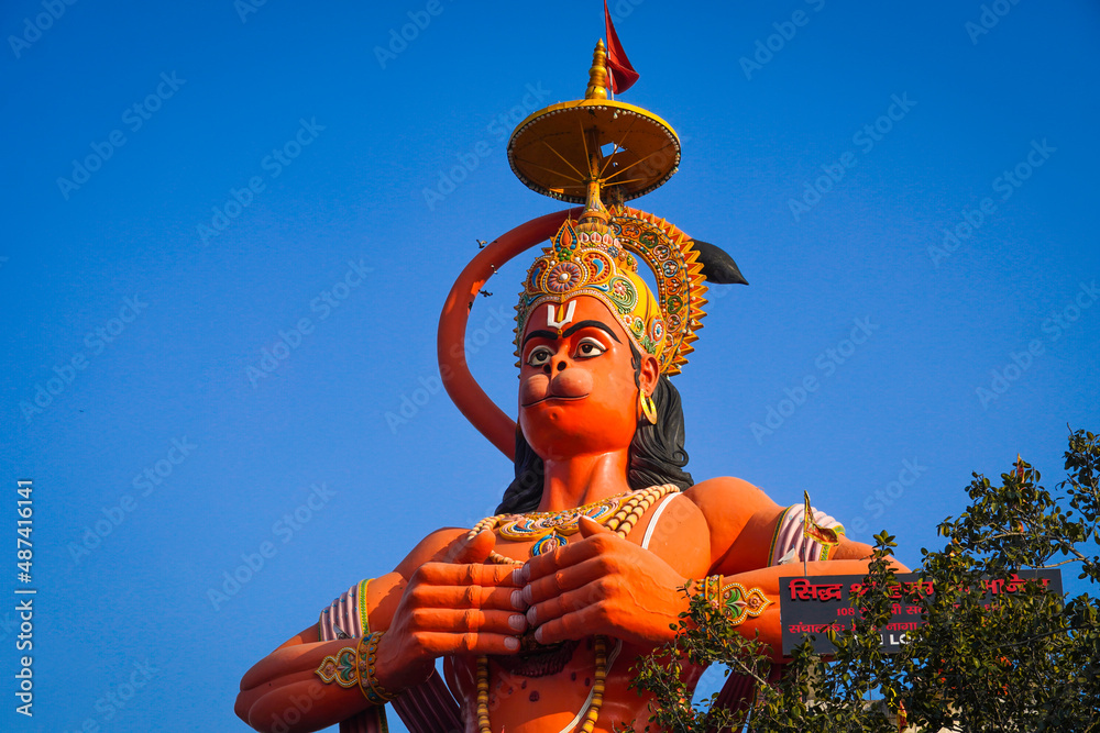 Obraz premium hanuman statue karol bagh new delhi