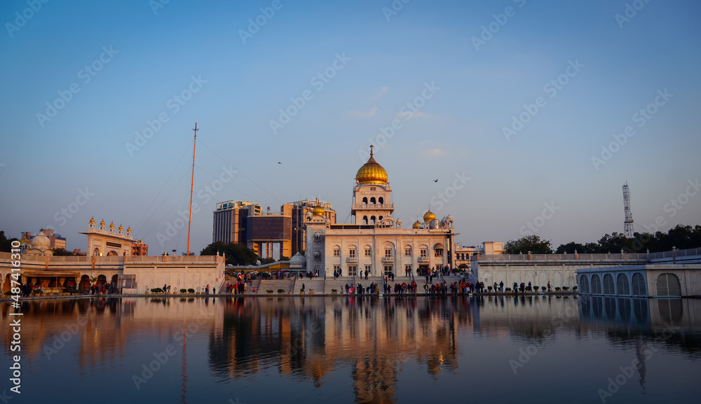 Fototapeta premium Bangla Sahib Gurudwara Religious place for Sikhs