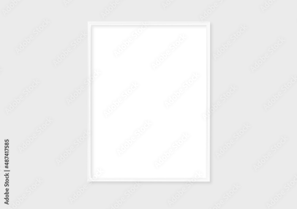 Layout with one white frame Layout with one white frame