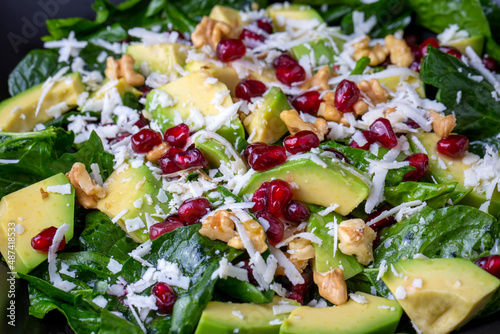 Avocado salad with spinach,...