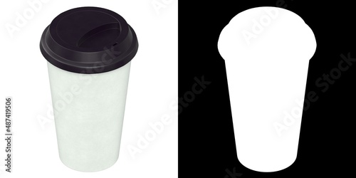 Wallpaper Mural 3D rendering illustration of a travel mug Torontodigital.ca