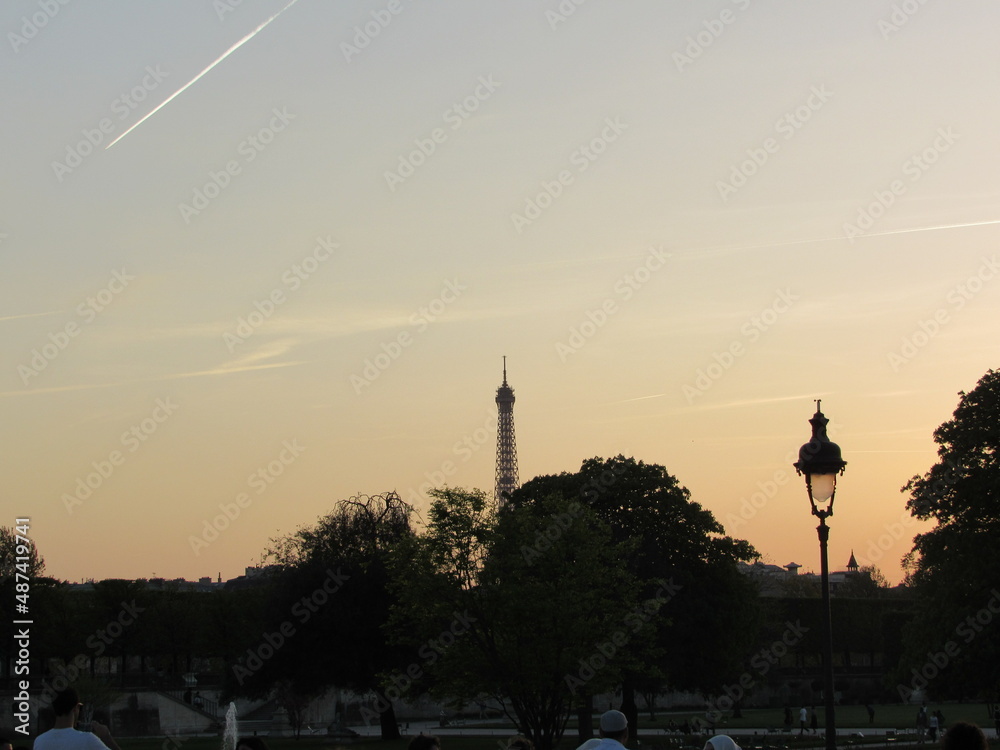 Sunset in Paris. May, 2018