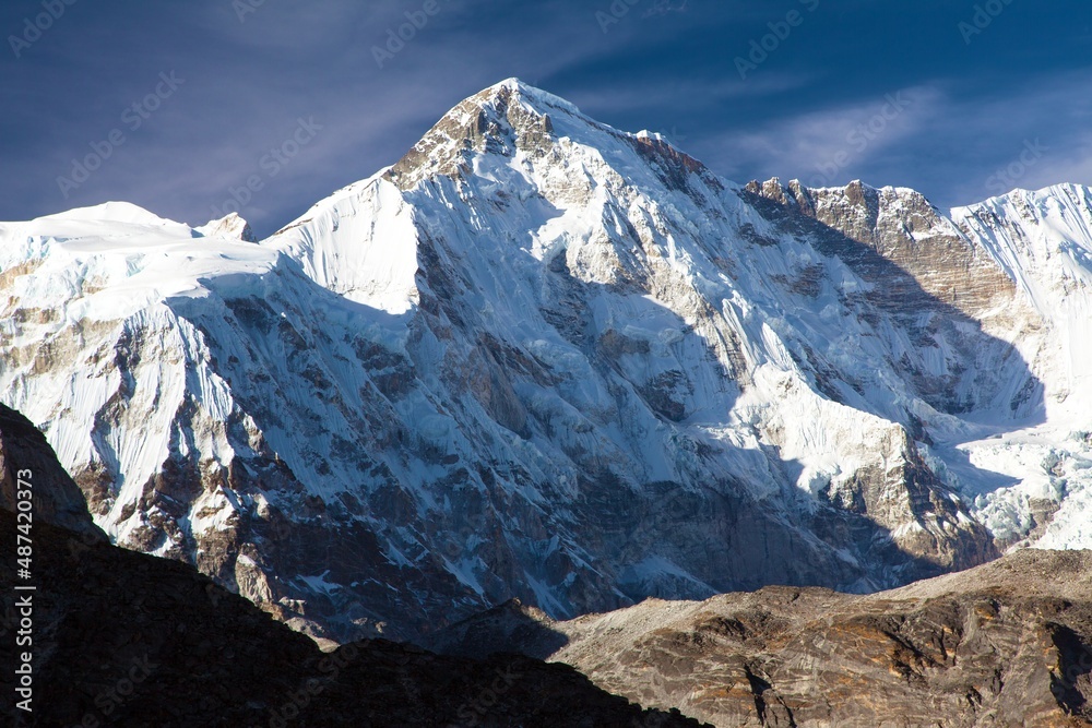 Mount Cho Oyu, Khumbu valley, Nepal Himalayas mountains