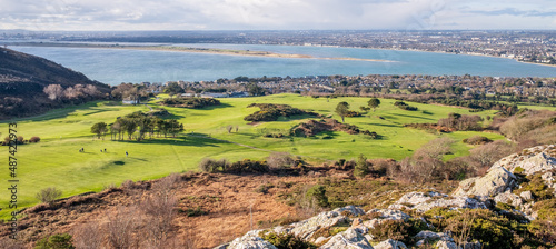 Canvas Print Howth cliff path