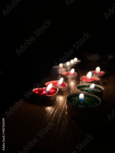 candles in the dark