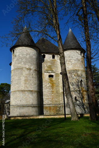 Vernon; France - march 7 2021 : Tourelles castle