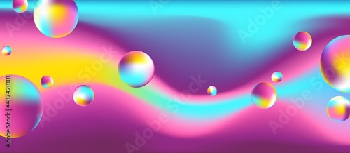 Liquid colorful bright gradient vector illustration. Abstract background in dream kids color.