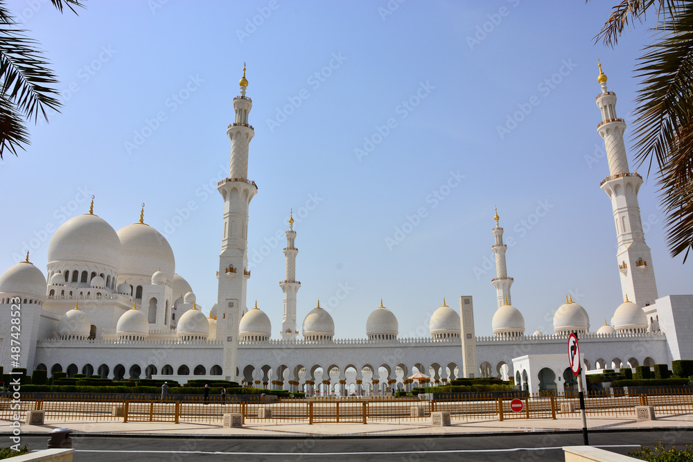 Sheikh Zayed Grand Mosque, world's largest mosque located in Abu Dhabi, in United Arab Emirates