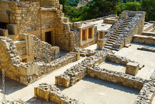 Ruins from the palace of Knossos on Crete, Greece