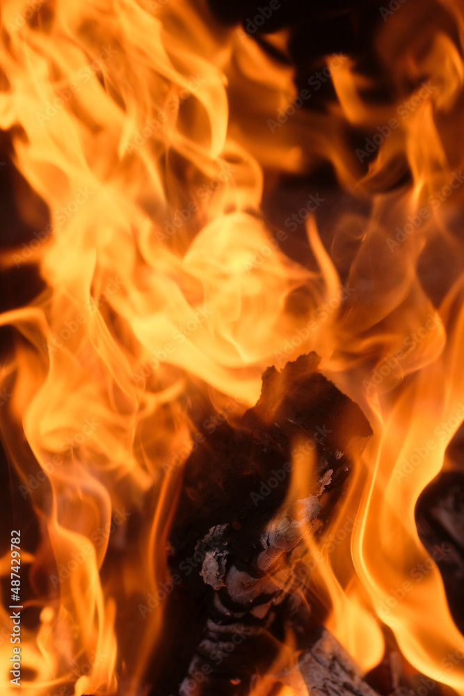 Background with the image of the fire Background with the image of the fire