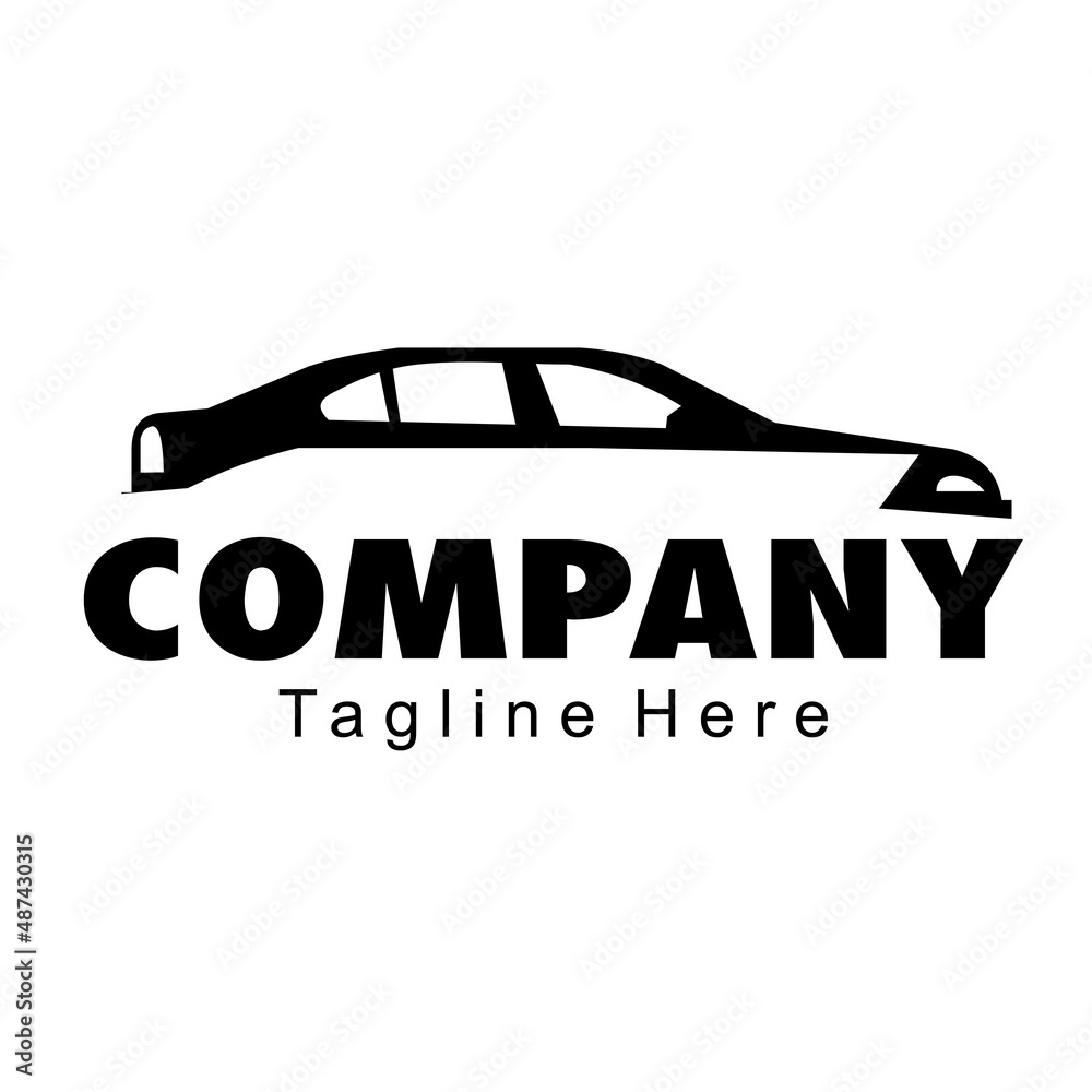 car line art silhouette logo vector design car line art silhouette logo vector design