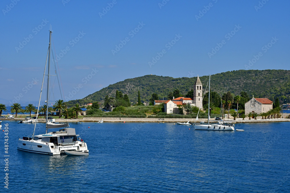 Vis, Croatia- september 3 2021 : picturesque old city