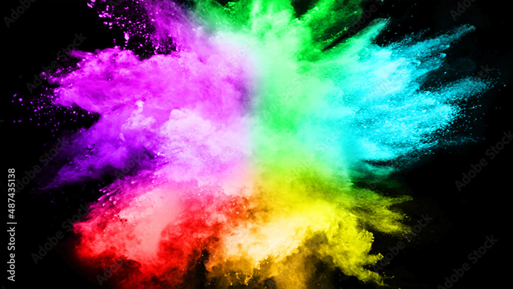 Colored Dust Exploding Backdrop Colored Dust Exploding Backdrop