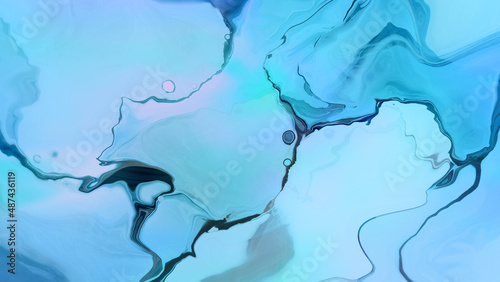 Obraz na plátně Mother-of-pearl ether digital art background
