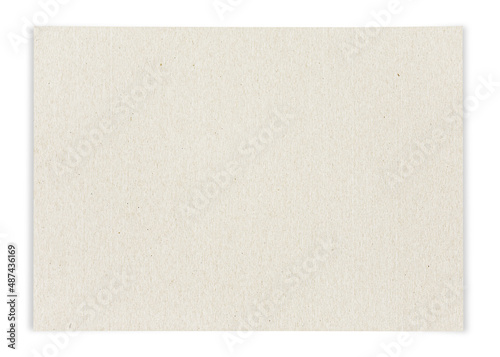 Cardboard sheet isolated on white background