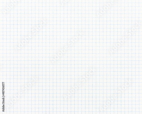 Blue graph paper background, note paper