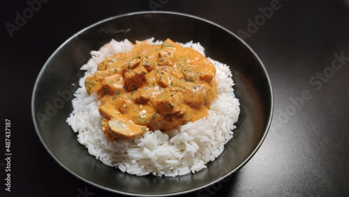 Fait maison - Curry rouge et riz