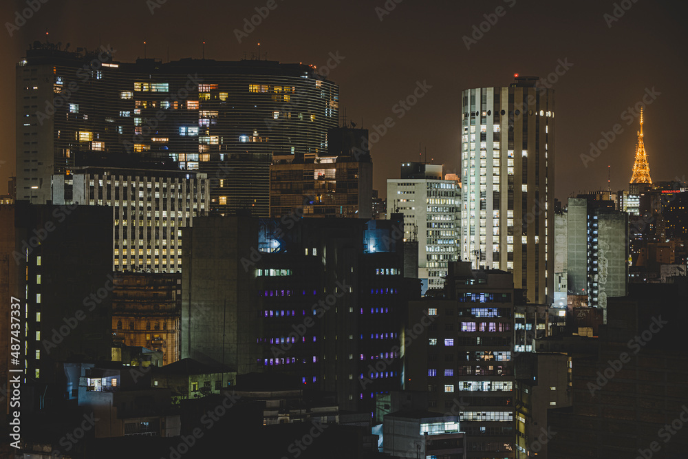 Centro de São Paulo com vista para o edifício Copan