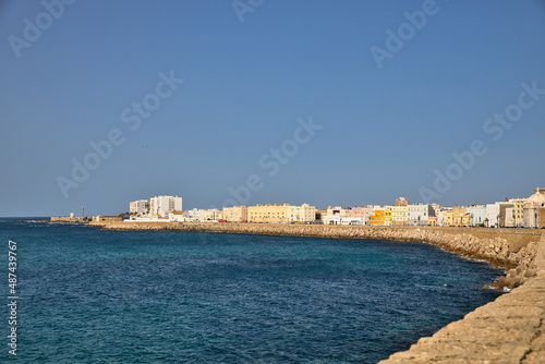 Fototapeta Naklejka Na Ścianę i Meble -  view of the bay of Cadiz