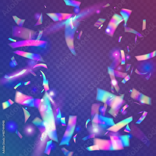 Cristal Background. Metal Banner. Transparent Tinsel. Luxury Art. Bokeh Texture. Violet Retro Glitter. Shiny Carnaval Illustration. Glitter Foil. Pink Cristal Background