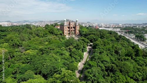 Fiocruz Foundation headquarters at Rio de Janeiro Brazil. Coronavirus vaccine factory partner Oxford laboratory England. Fiocruz Foundation Covid-19 Vaccine factory. Coronavirus vaccine.  photo