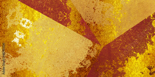 レトロな金箔のあるデザイン