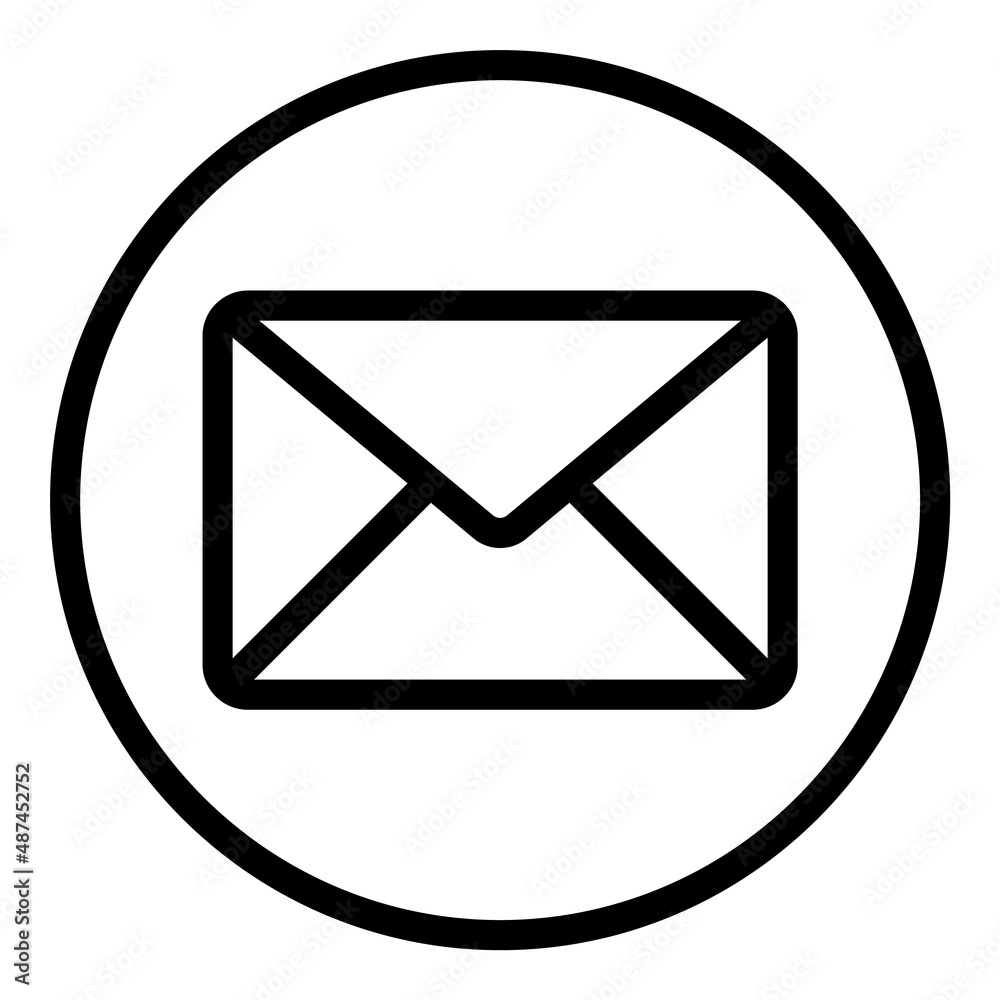 Letter Flat Icon Isolated On White Background Letter Flat Icon Isolated On White Background