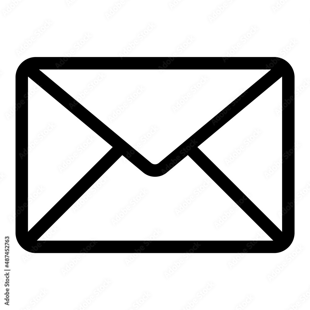Letter Flat Icon Isolated On White Background Letter Flat Icon Isolated On White Background