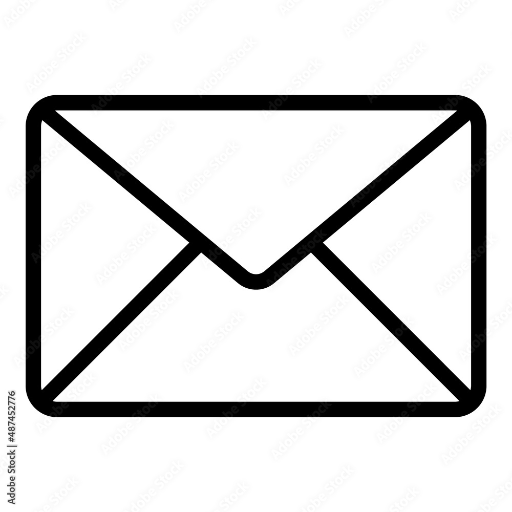 Letter Flat Icon Isolated On White Background Letter Flat Icon Isolated On White Background