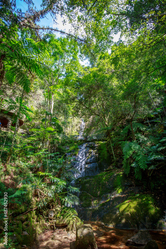 Fototapeta Naklejka Na Ścianę i Meble -  Fountain of loves waterfall at Poços de Caldas, Minas Gerais, Brazil