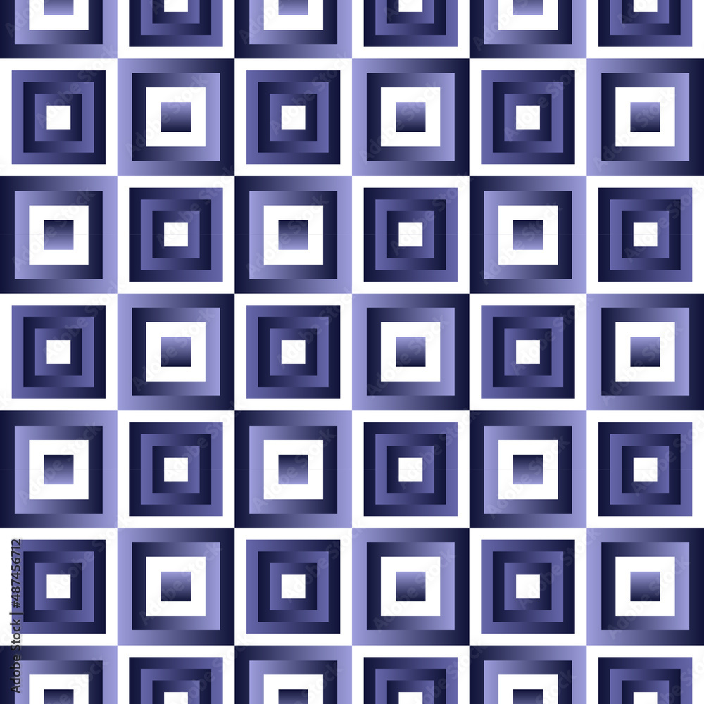 Seamless very peri gradient squares pattern. wallpaper, fabric, packaging paper, print