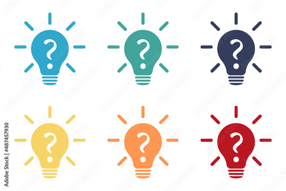 Question, information, idea and answer. Success concept. Lamp. Web design. Question, information, idea and answer. Success concept. Lamp. Web design.