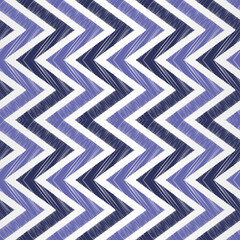 Wandcirkels Pantone 2022 very peri Geborduurd zigzagpatroon in lila  © designermetin