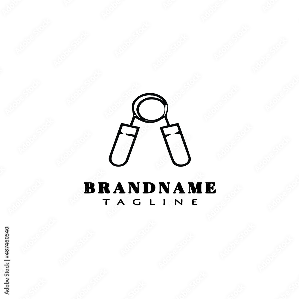 jumping rope logo icon design template vector illustration