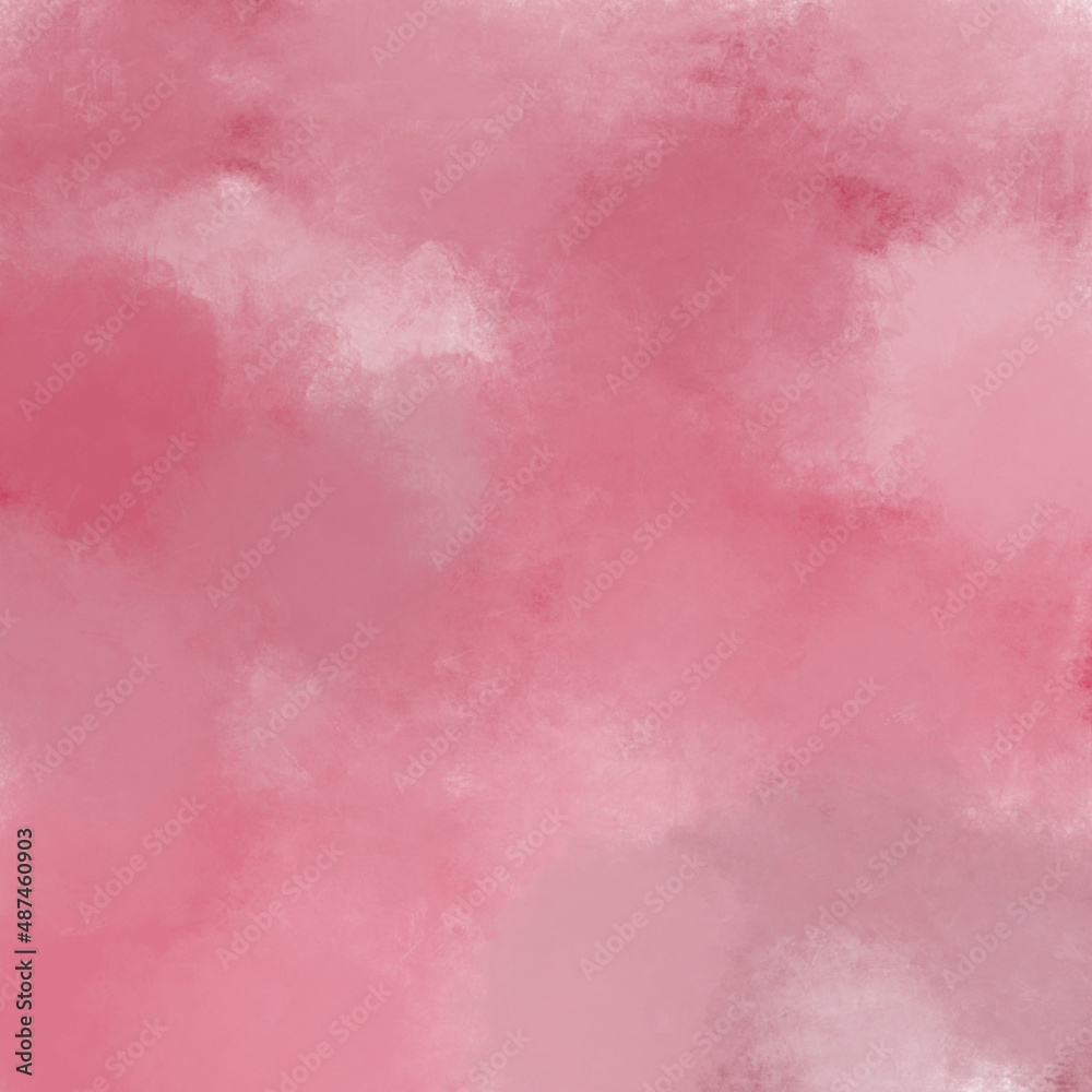 Fototapeta premium Watercolor paint texture, faded pastel red and pink tones.