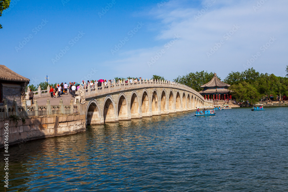 The Seventeen Arch Bridge over Kunming Lake, Beijing, China The Seventeen Arch Bridge over Kunming Lake, Beijing, China