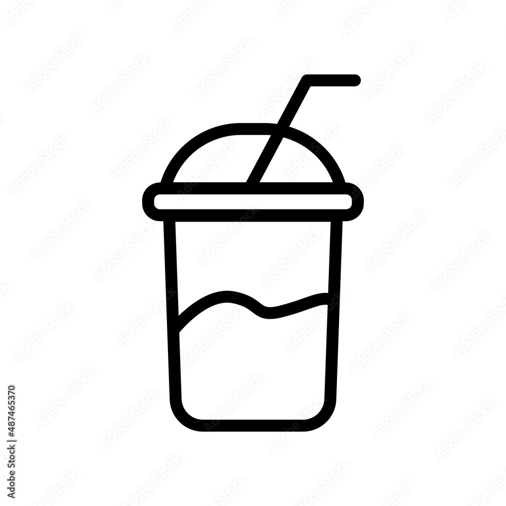 Juice cup icon. line icon style. suitable for fresh drinks icon. simple design editable. Design template vector Juice cup icon. line icon style. suitable for fresh drinks icon. simple design editable. Design template vector