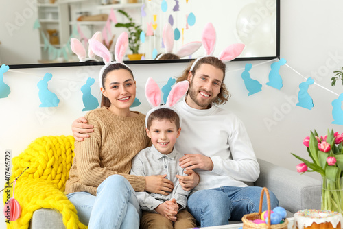 Happy parents and his littl...