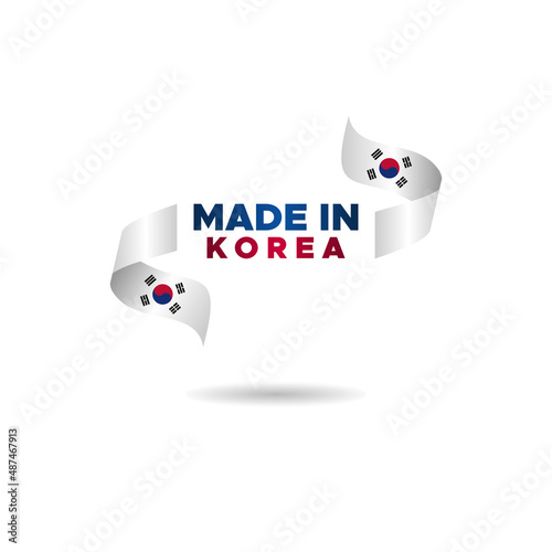 Made In Korea Premium Quality Product Vector Badge
