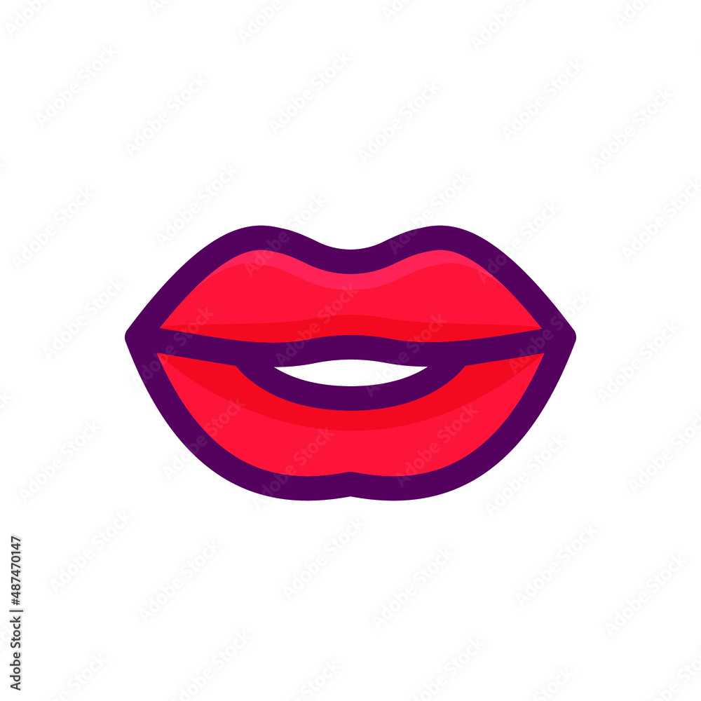 Red Lip, Valentine Icon