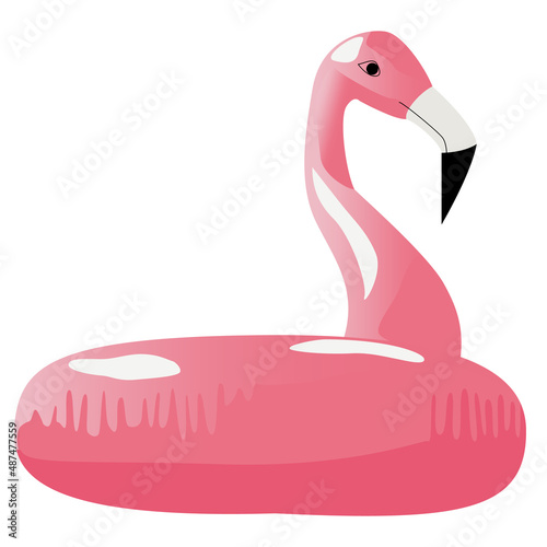 Salvavidas de flamingo rosa photo