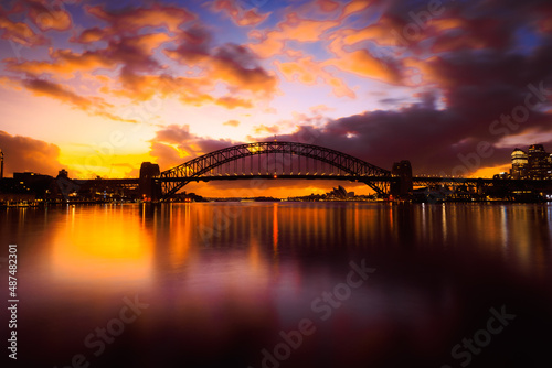 beautiful sunrise over the sea and landscape