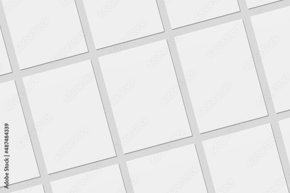 Obraz premium Blank paper for mockup. 3D Render.