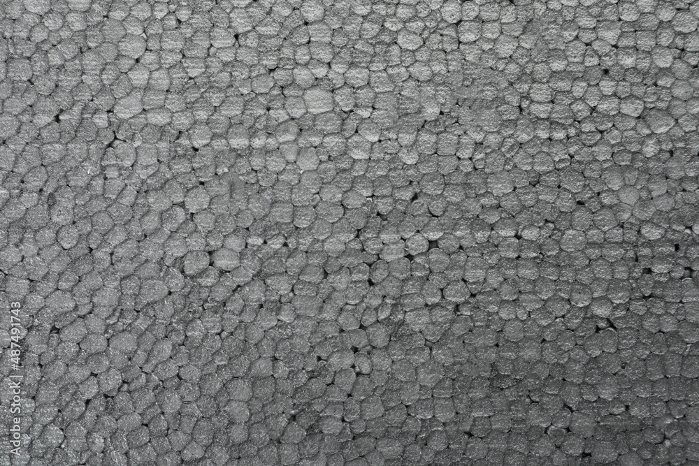 Texture of grey styrofoam sheet as background, closeup Texture of grey styrofoam sheet as background, closeup